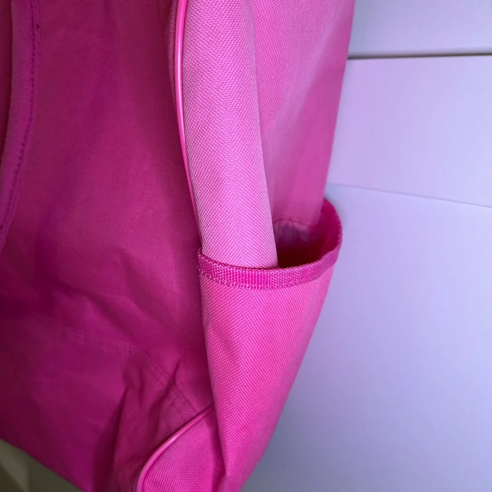 Vintage 2009 Hello‎ Kitty Sanrio Duffle Bag Weekender Over Night Pink Stripes
